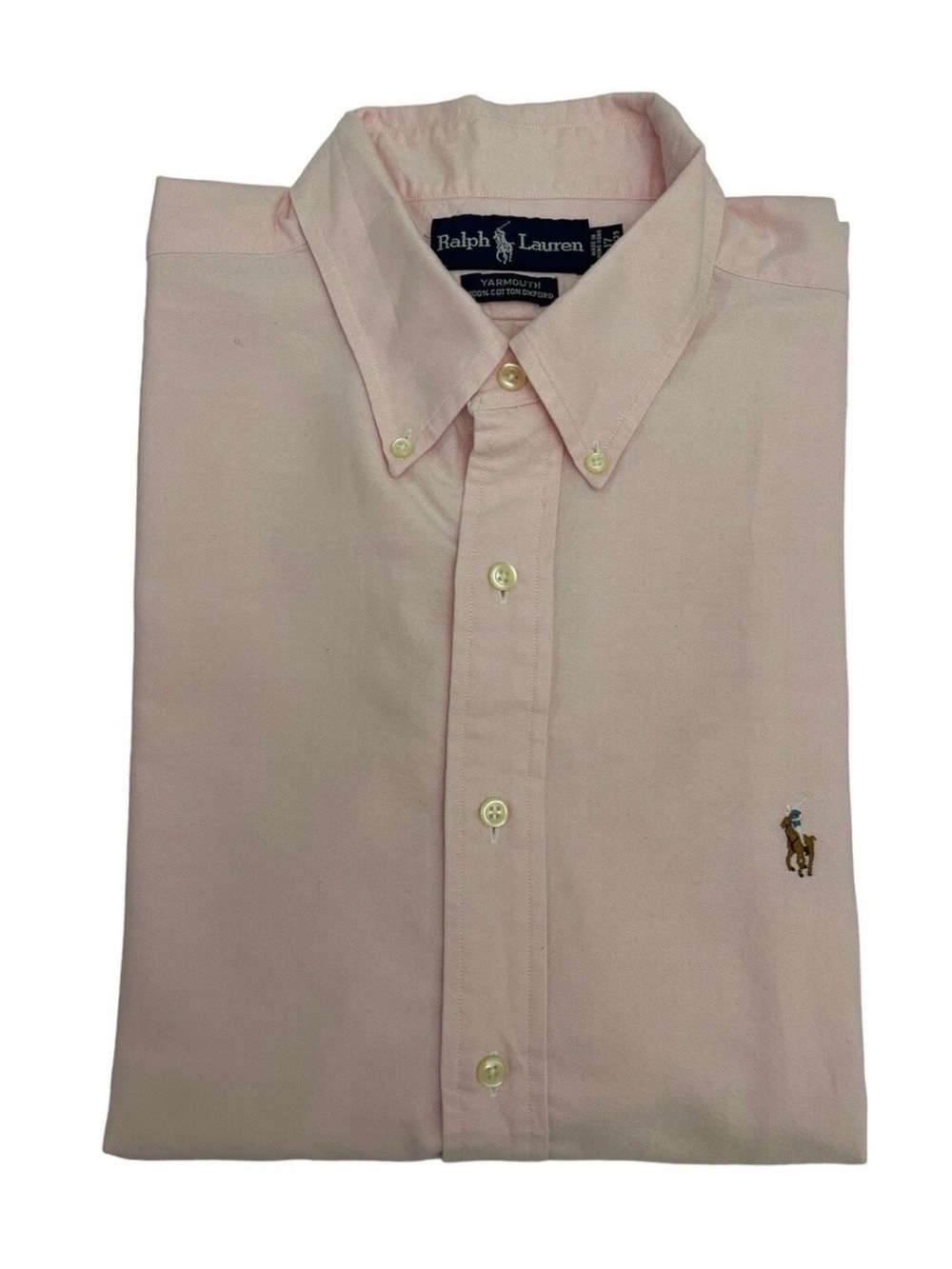 Ralph Lauren Men’s Light Pink Button-Down Oxford Shirt